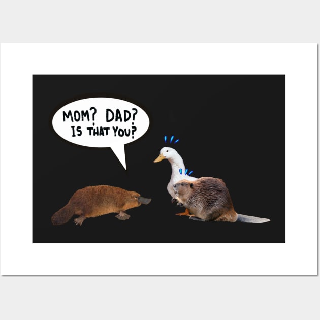 platypus parents Wall Art by wolfmanjaq